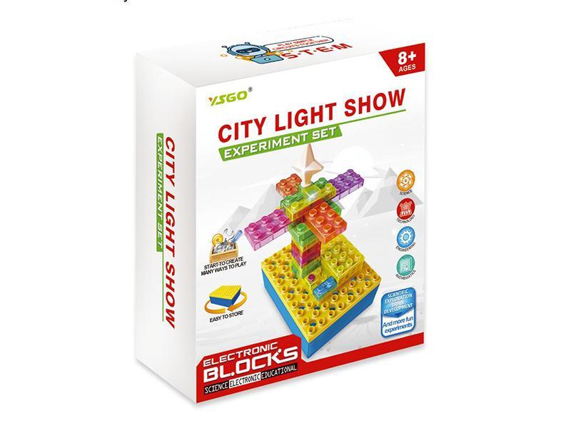 City Light Show Electric Energy Building Blocks