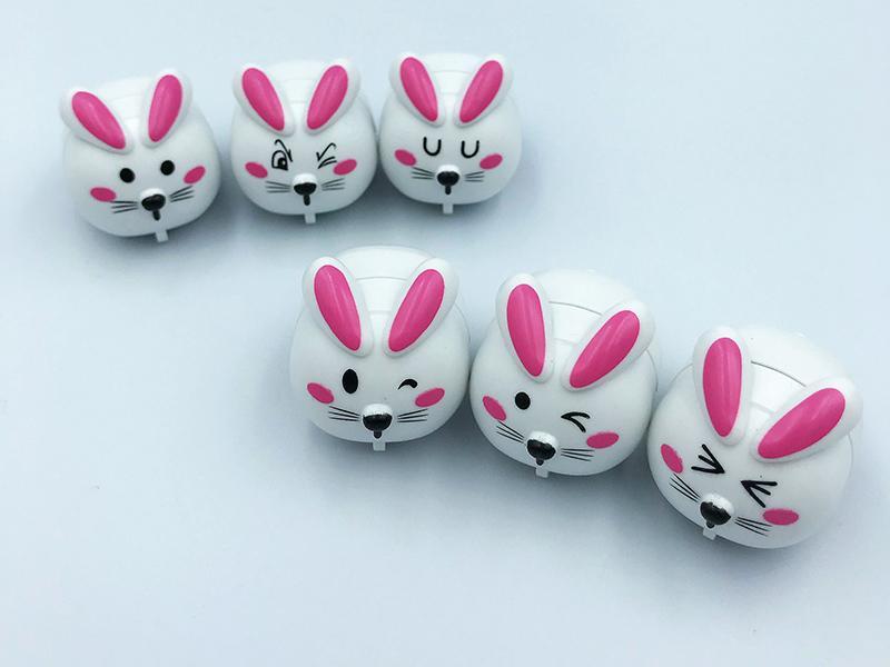 Six Kinds Of Expressions Pull Back Pad Printing Rabbit Car