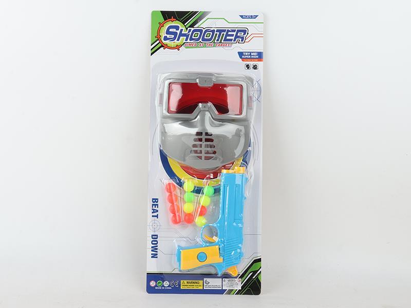 Handgun Table Tennis Gun With Mask
