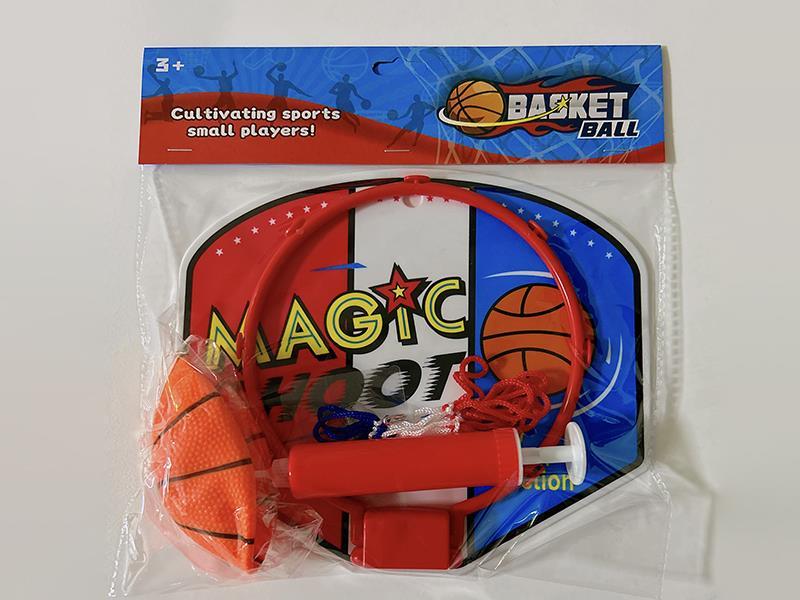 Injection-Molded Basketball Backboard (With 1 10Cm Basketball + 1 Pump + 1 Basketball Net + 1 Hook Sticker)