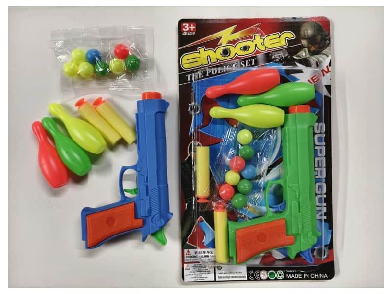 EVA. Ping-Pong Gun With Bowling Ball