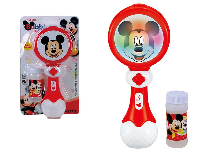 B/O Mickey Bubble Stick With Light And Music