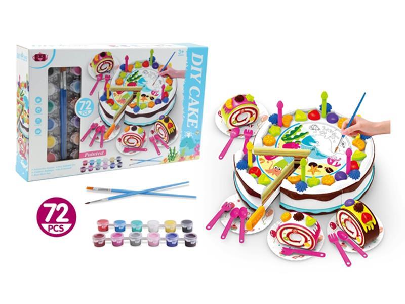 DIY Painting Cake 72pcs
