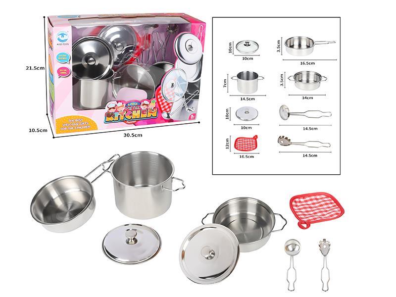 Stainless Steel Kitchen Toy 8pcs