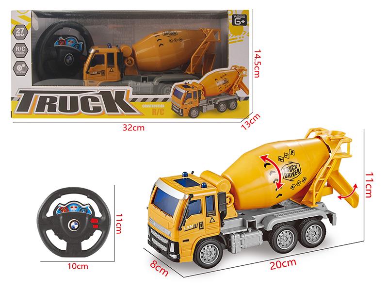 2-Channel Remote Control Engineering Concrete Mixer