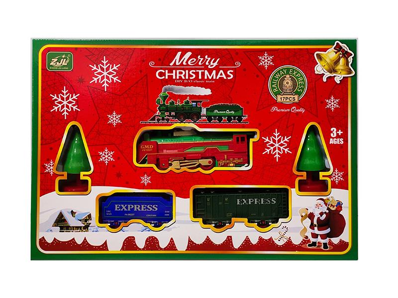 Christmas B/O Rail Train(With Lights)