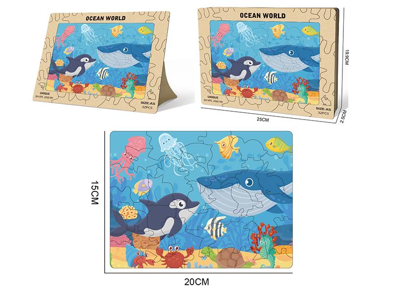100pcs Wooden Puzzle - Ocean World