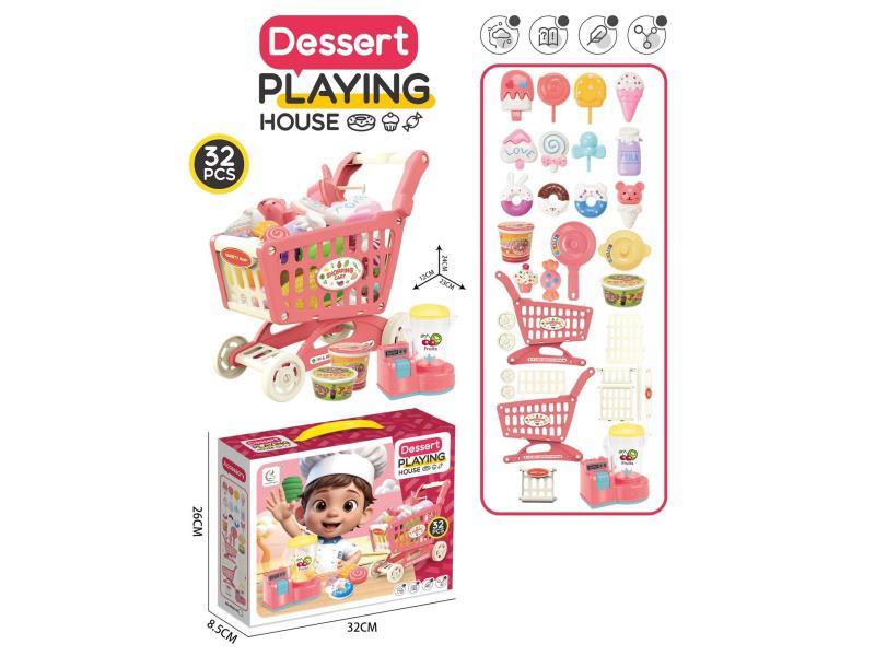Shopping Cart Juicer With Dessert Set