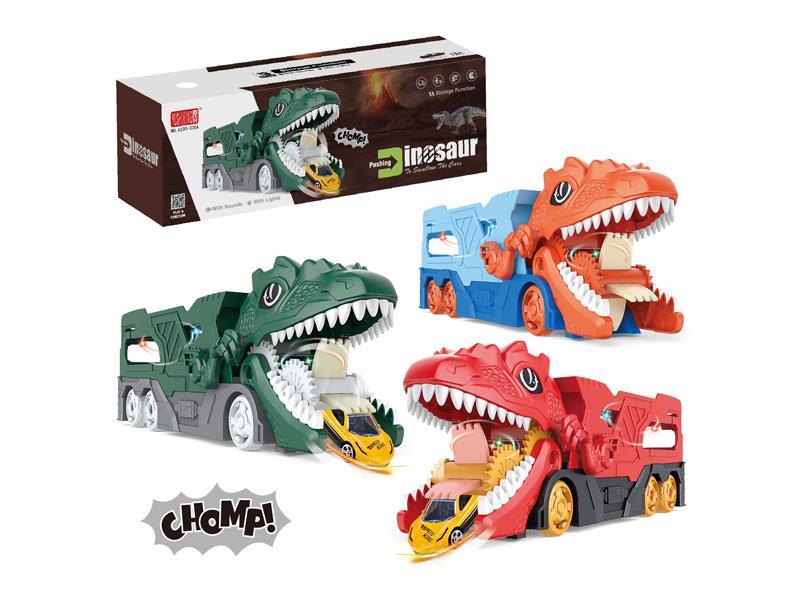 Alloy Dinosaur Storage Car With Sound And Light