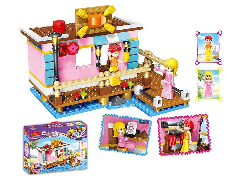 317pcs Girls Street Scene Building Blocks