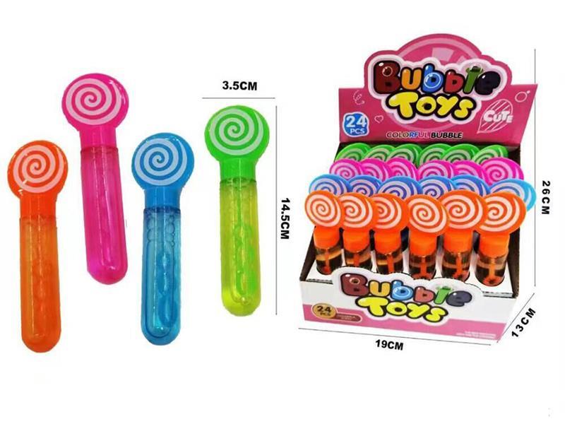 15cm Lollipop Shape Bubble Sticks 24pcs