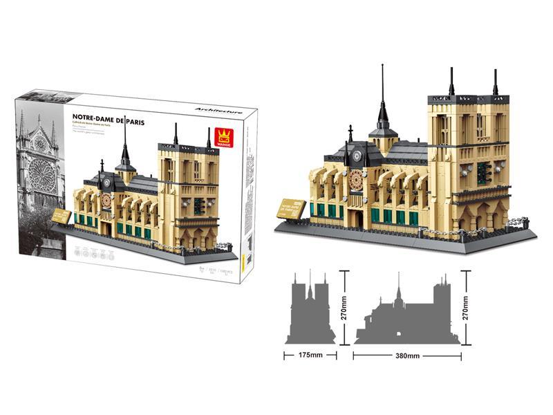 Cathédrale Notre Dame de Paris building blocks (1382pcs)