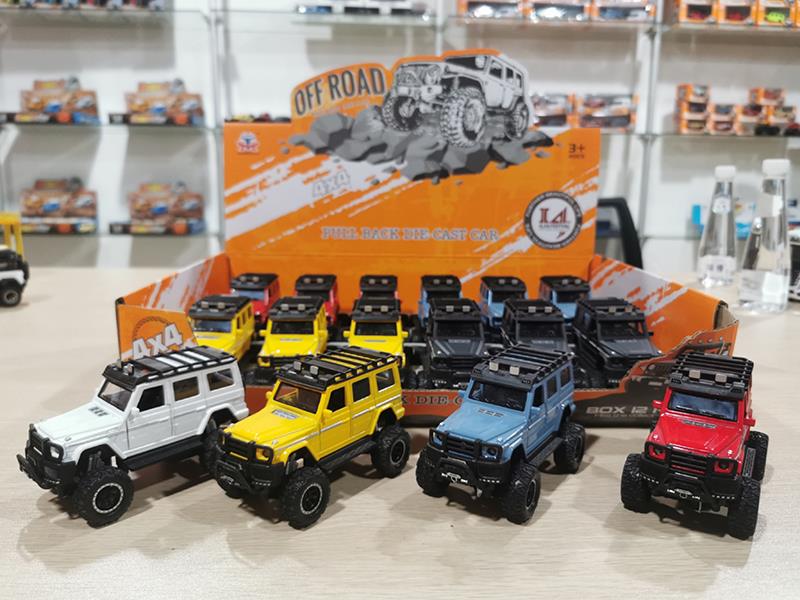 Pull Back Alloy Shock Absorption Benz Off-Road Vehicle With Sound And Light