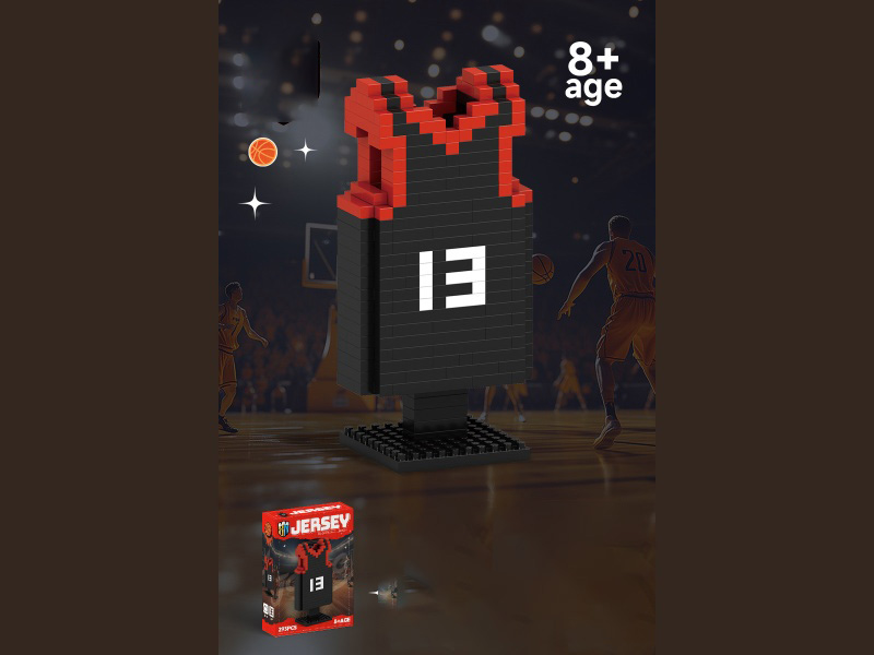 Jersey Series No. 13 Basketball Clothing Building Blocks 293Pcs