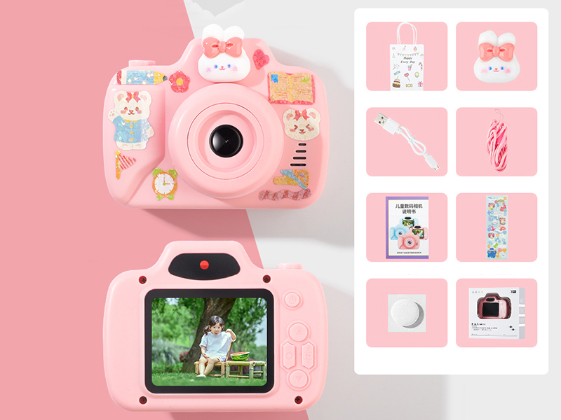 Strawberry Rabbit Children's Camera High-Definition Version - Single Camera