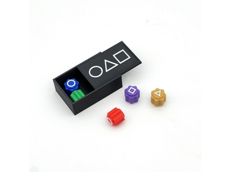 Squid Game Props: Rectangular Push Box +5 Stones