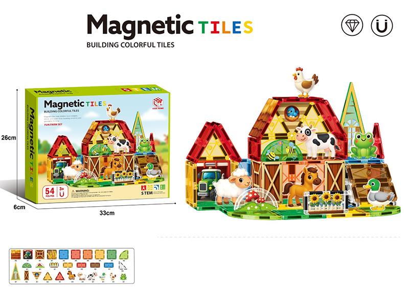 7.5cm Happy Farm Series Magnetic Sheets (54PCS)
