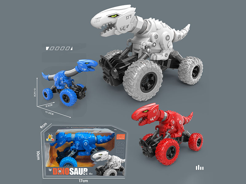 Dual Pull Back Telescopic Mechanical Dragon Car