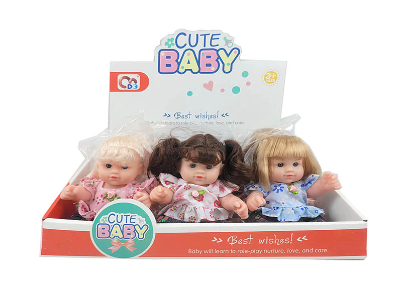 9" Vinyl Baby Doll(No IC)(12PCS)
