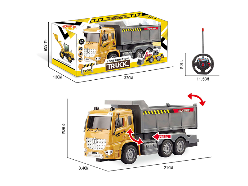 1:30 2CH Remote Control Dump Truck