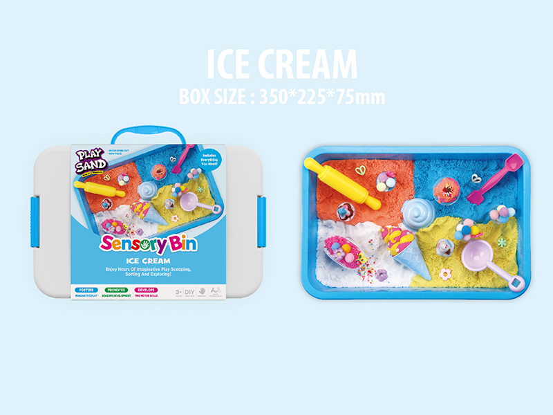 Play Sand Sensory Box Ice Cream Set