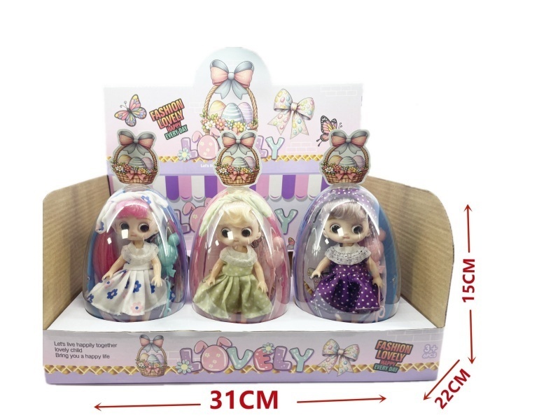 4.5-Inch Solid Doll Egg Pack (6 Boxes)