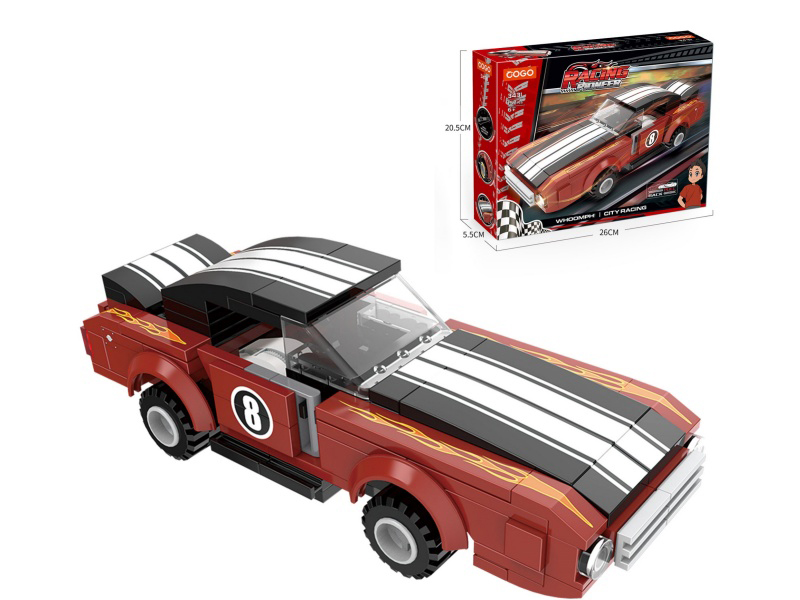 Puzzle Building Blocks/Small Particles/New Racing Series 157Pcs (Rebound Car)