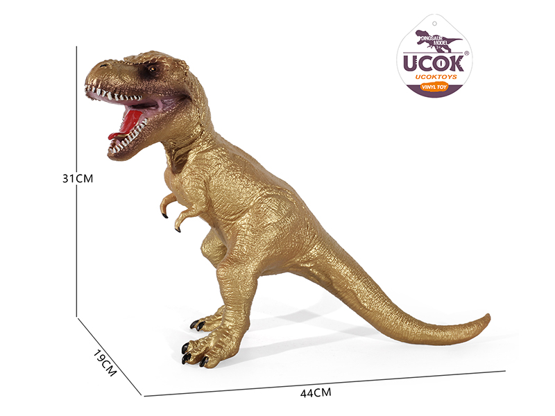 Vinyl Filled Cotton Golden Tyrannosaurus Rex With IC