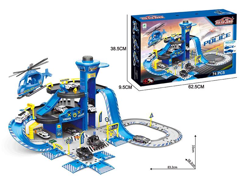 Alloy Police Parking Lot Set