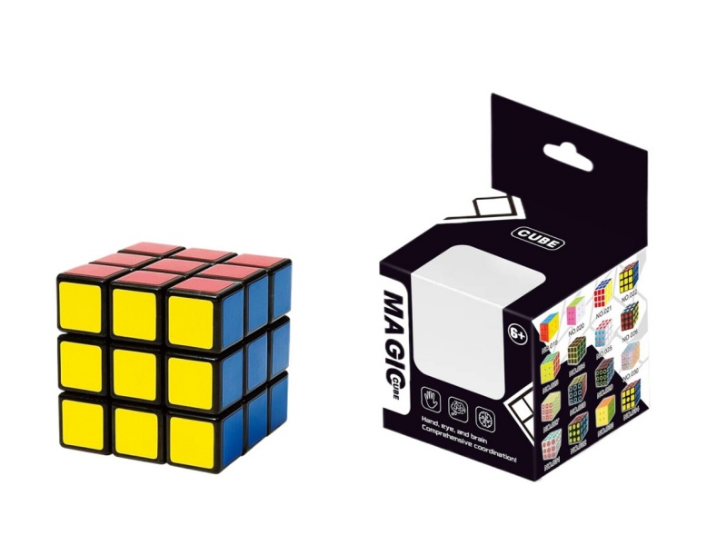 3X3 Sticker Rubik'S Cube/Black 5.5