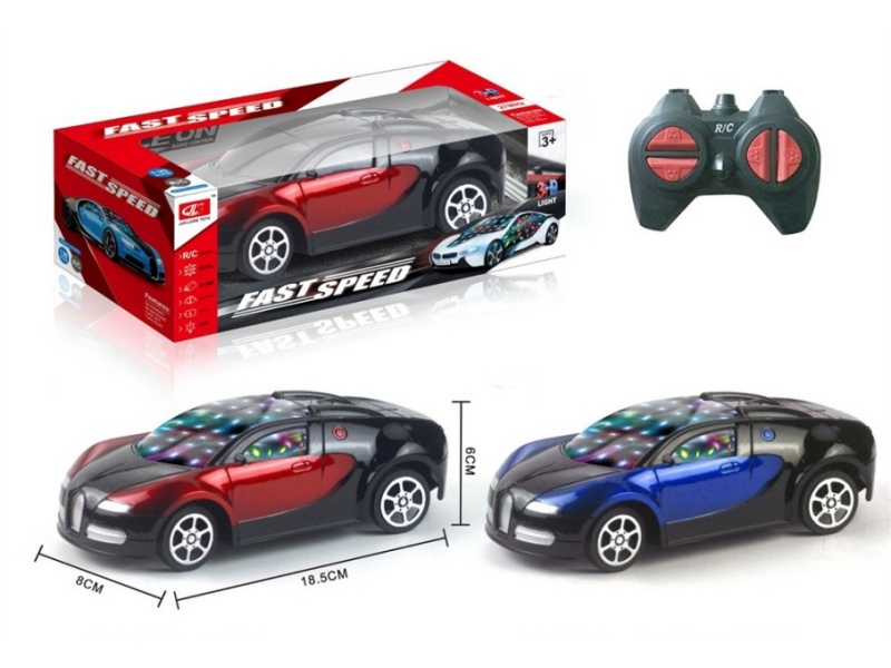 4-Channel  Bugatti Remote Control Car With 3D Light