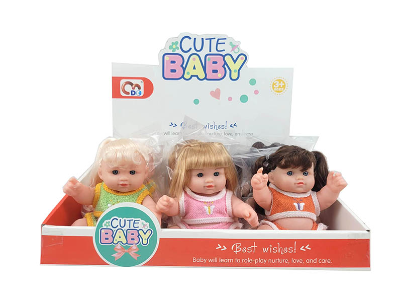 9" Vinyl Baby Doll(No IC)(12PCS)