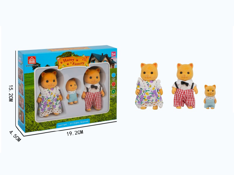 3pcs Cat Doll Toy