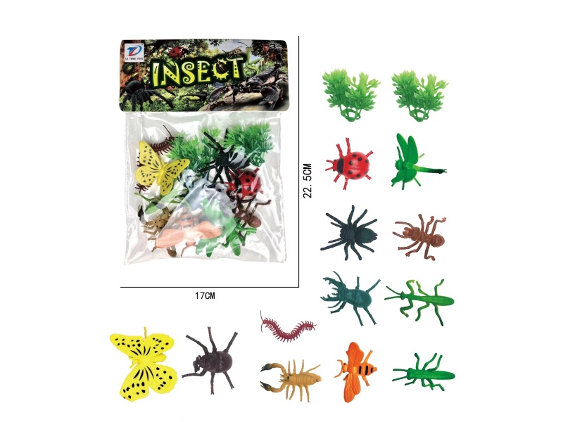 Pvc Simulated Insect 14Pcs