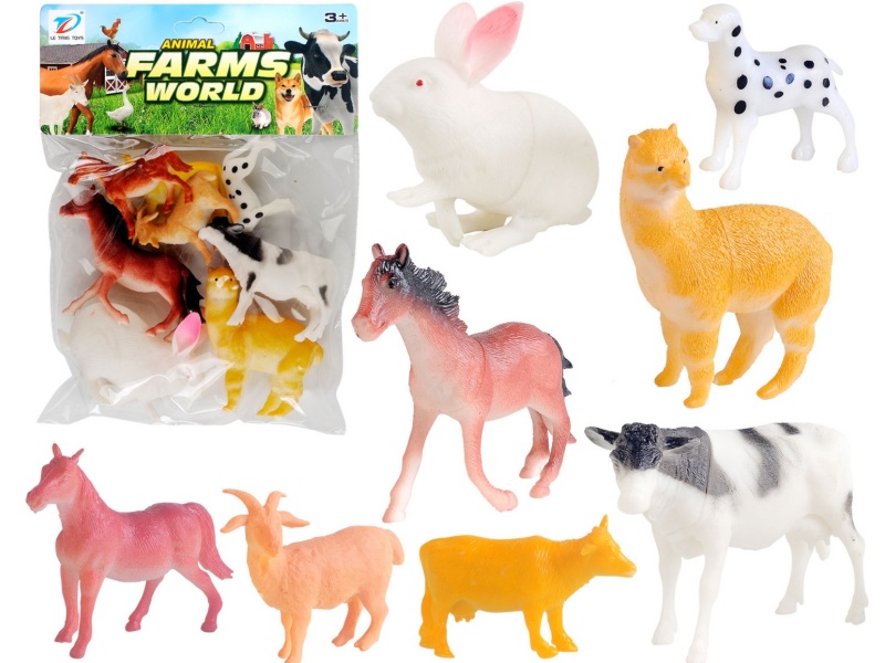 Pvc Simulated Farm Animal 8Pcs
