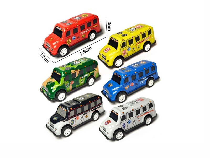 Pull Back Iron Bus 1pcs