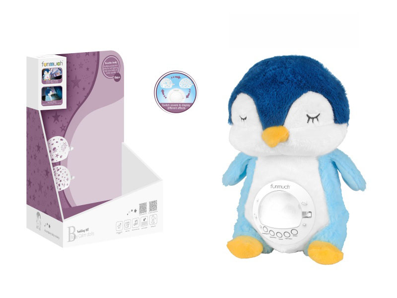 Soothing Nap Night Light & Projection Doll (Penguin)