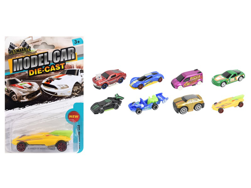 1:64 Alloy Car Return Force Model Single Suction Plate Sliding Alloy Car