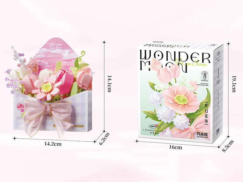 Flower Love Letter Series Building Blocks(For You)550pcs