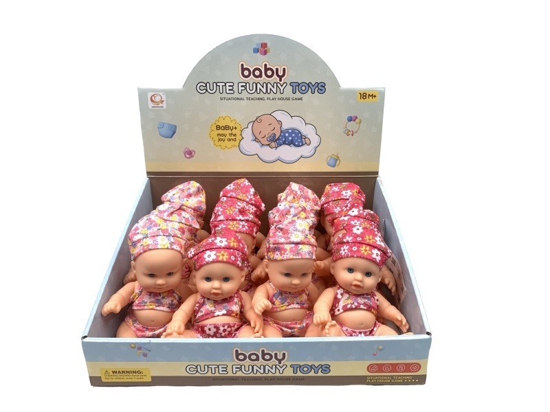 8-Inch Vinyl Toy Dolls, 12 Pieces Per Display Box