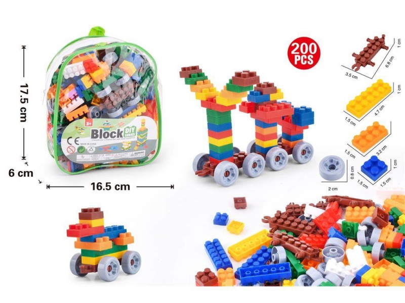 200Pcsdiy Assembly And Creative Shaping Building Blocks