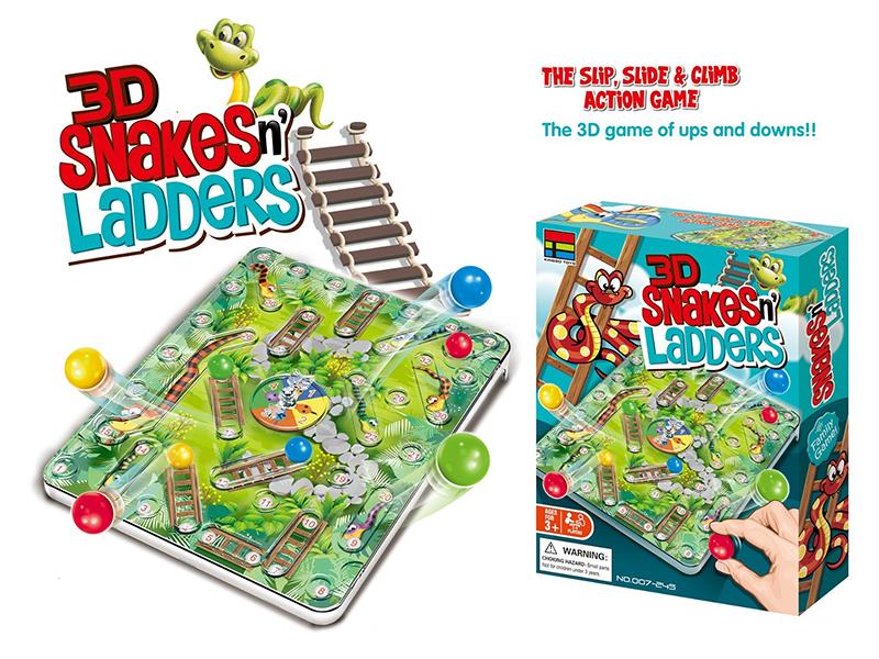 3D Snakes And Ladders Game