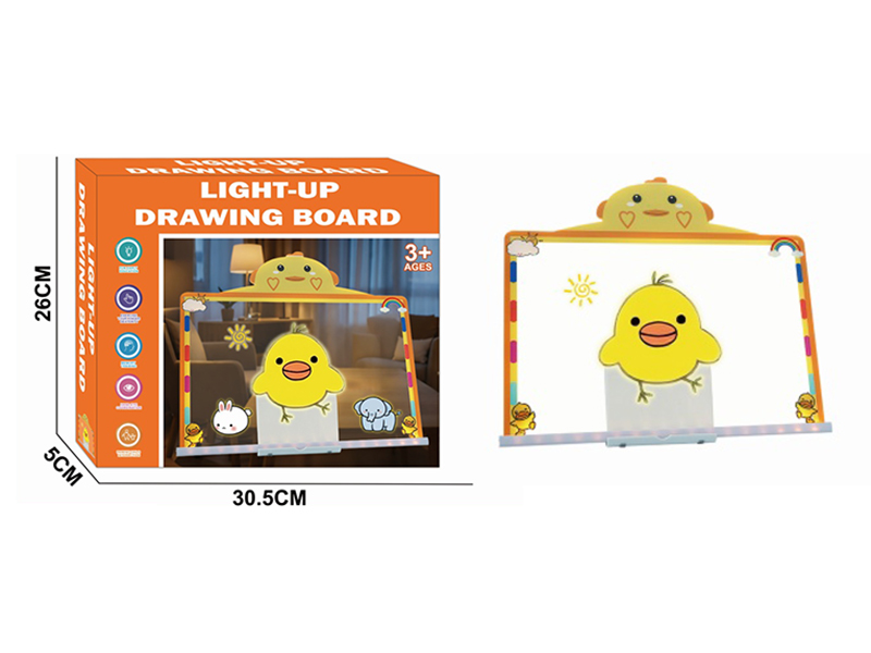Extra-Large Cartoon Light-Up Drawing Board - Duck