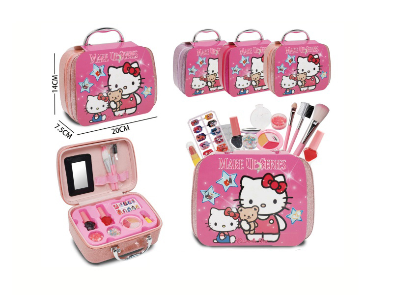Kt Cat Portable Makeup Bag In 3 Colors Mixed