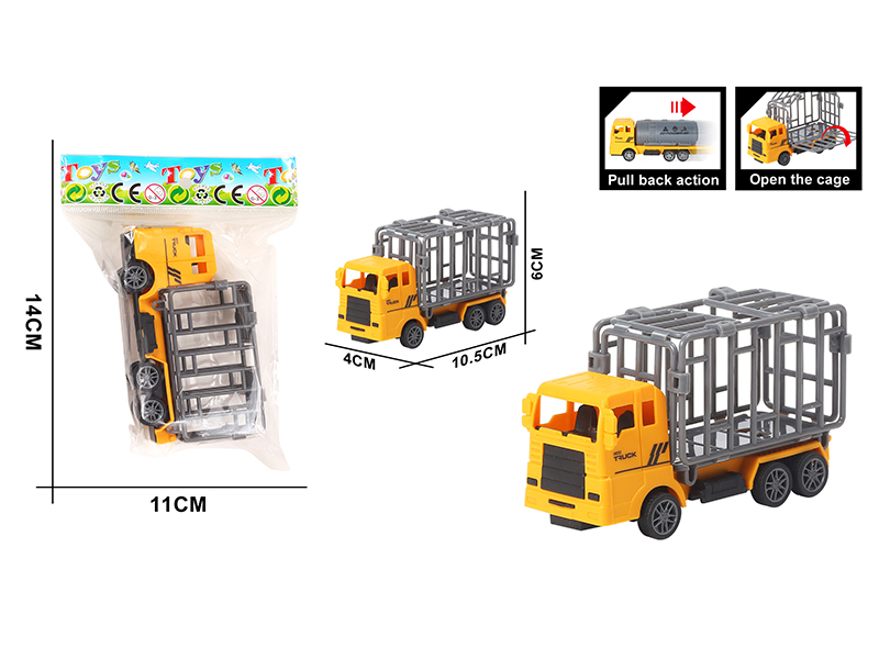 Pull Back Engineering Cage Car 1pcs