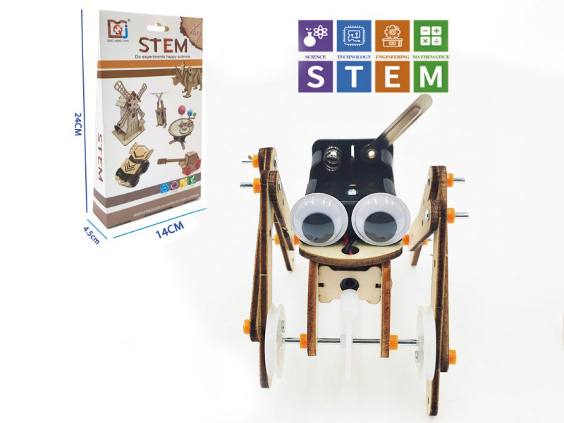 DIY Wooden Crawler Robot