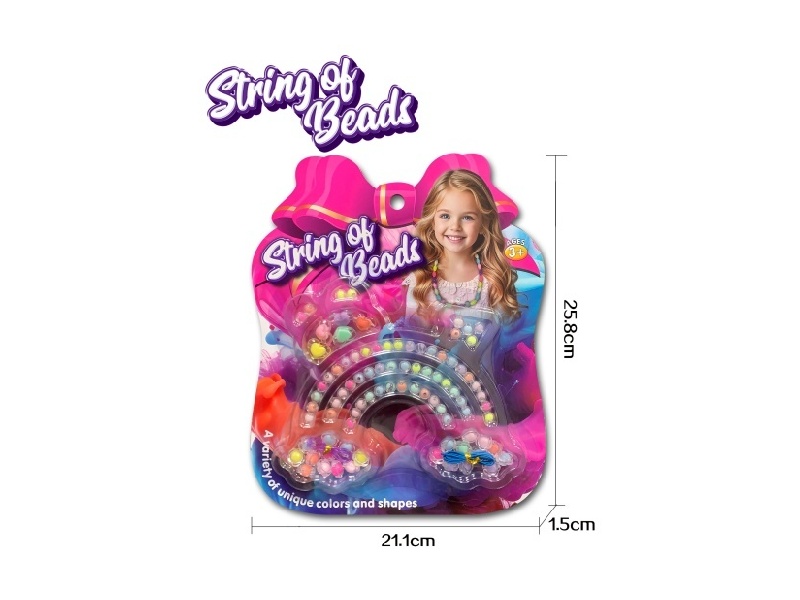 Rainbow Transparent Beads Pack