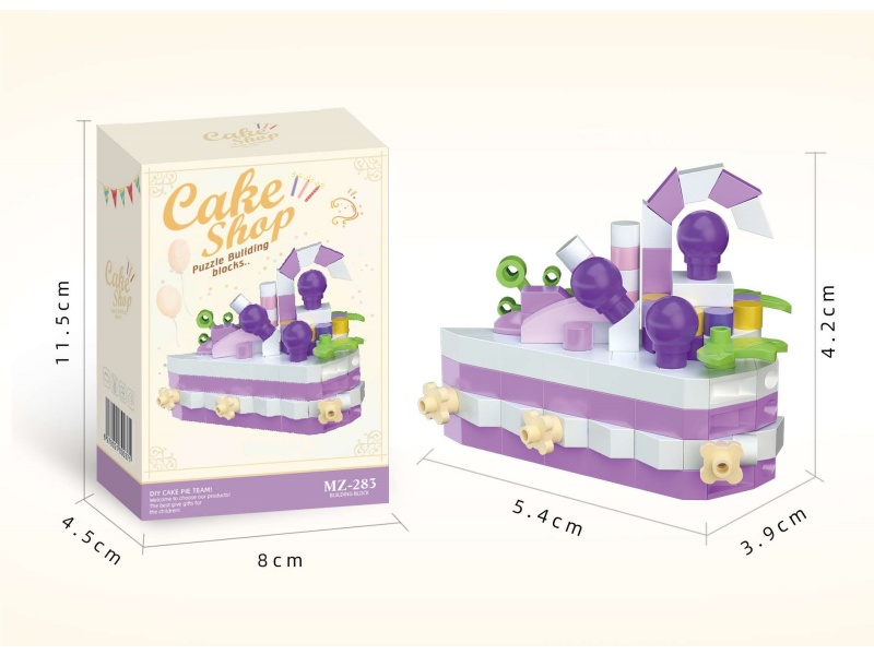 Building Blocks: Cake - 150 PCS Of Blueberry Cocoa