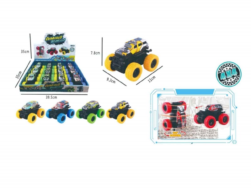 Double Inertia Bigfoot Cross-Country Climbing Metal Truck 12Pcs