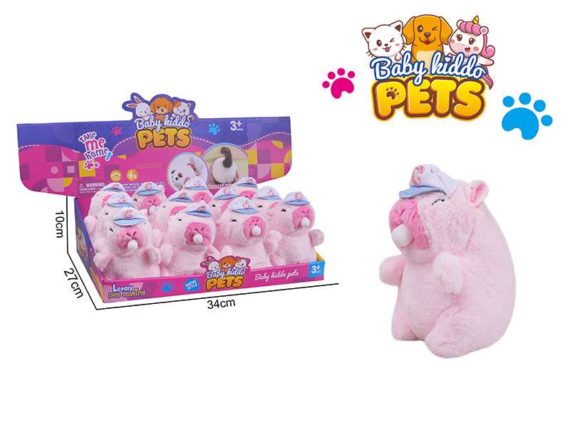 Plush Capybara Keychain Pendant 12PCS